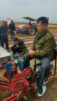 这个机器厉害！两个人一天能种好几亩辣椒#高效农业 #农业机械 #乡村振兴 #农业新科技