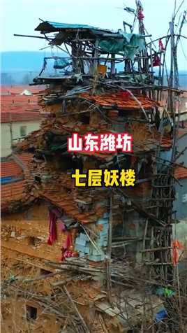 山东潍坊临朐一位60多岁的老人，耗时5年，靠捡土石块徒手为去世弟弟建造了一栋怪楼