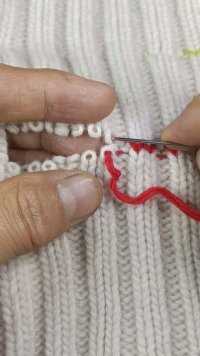 螺纹对接，适用于身袖领改短，也适用于螺纹小洞织补！