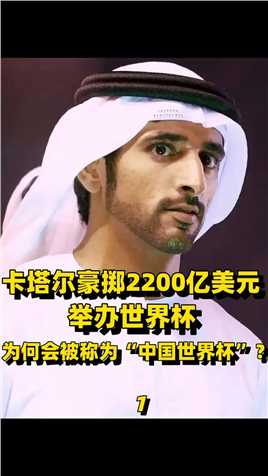 卡塔尔豪掷2200亿美元，举办世界杯，为何会被称为“中国世界杯”？#足球世界杯 (1)