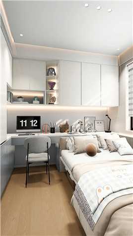 . 8平小卧室这样装，打破传统布局的局限性，宽敞舒适收纳多