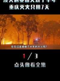 啥是“以火灭火”？为何澳大利亚山火烧了半年，重庆灭火只用7天救援蔓延