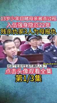 13岁少年目睹母亲被杀，隐忍22年后，残杀仇家3人为母报仇#纪录片#宅家剧场 (1)