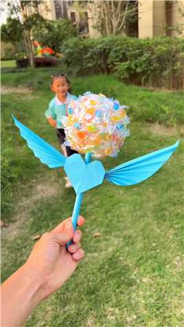 六一儿童节马上到了，给小朋友做一个超大号的棒棒糖送给她吧！#六一儿童节礼物