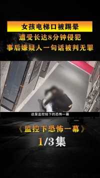 女孩电梯口被踢晕，遭受长达8分钟侵犯，嫌疑人一句话被判无罪女性安全真实事件改编真实案件 (1)