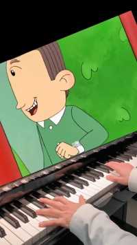 “长大后才发现，小丽和英俊的相处才是最好的情感关系”#大耳朵图图 #胡英俊 #钢琴 #童年动画 #手动配乐 