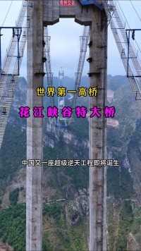 世界第一高桥（花江大峡谷特大桥）全长2890米，横跨两岸600多米的大峡谷，不得不佩服中国基建，在桥梁史上证明了再次刷新世界纪录