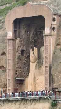 全国唯一有胡须的弥勒大佛像，历经1600年风霜仍然双目有神