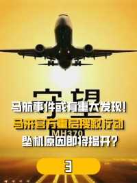 马航事件或有重大发现！官方重启搜救行动，坠机原因能否揭开？#马航mh370#空难#波音飞机 (3)


