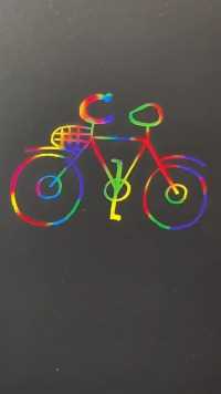三角形画自行车🚲，超级简单，跟我一起画吧！