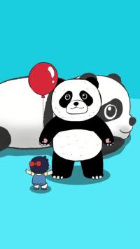 仔仔提醒：千万不要惹怒熊猫玩偶！