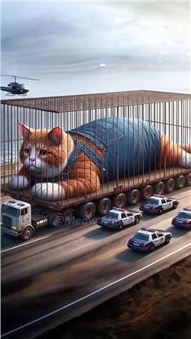 这么大一只多少猫粮才够啊........................#AI绘画#猫咪 