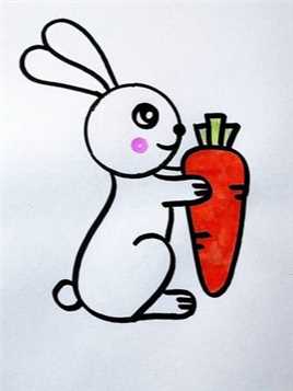 用硬币画小白兔，超级简单，跟我学起来吧