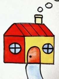 一个“山”字画房子，三岁小孩都能学会，超级简单，跟我学起来吧
