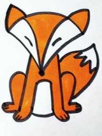 3岁小孩都会画的小狐狸，超级简单，跟我学起来吧