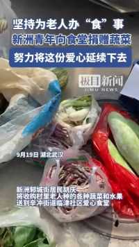 坚持办“食”事！新洲爱心人士向食堂捐赠蔬菜