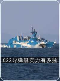 1. 022导弹艇实力有多猛？为何堪称反舰打航母利器？ #022导弹艇 #军事科技 #军事科普 第一集