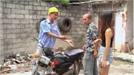 第七集：小伙经常借美女摩托车不帮加油！#三农 #短剧 #生活记录 #农村故事 #搞笑视频 