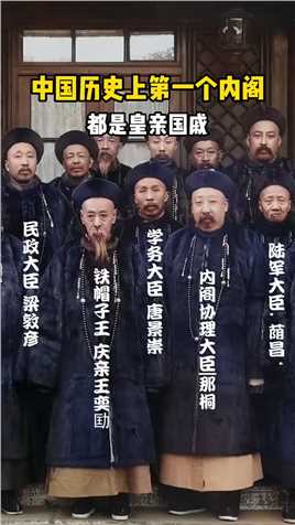 中国历史上第一个内阁，都是皇亲国戚，可惜半年就打脸#历史 