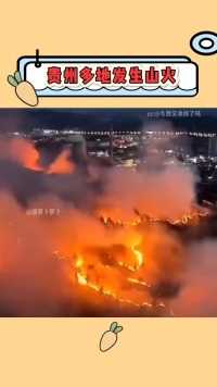 贵州山火烧了很多天了，希望多些关注，希望救援人员平安归来！