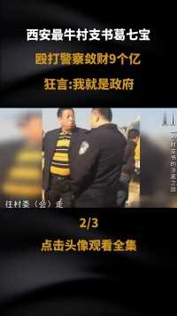 西安最牛村支书葛七宝，殴打警察称霸一方，狂言：我就是政府#真实事件#人物故事#社会百态 (2)