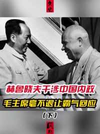 1959年，赫鲁晓夫对台湾问题指手画脚，毛主席一句话让其脸色大变#毛主席 #赫鲁晓夫 #近代史 
