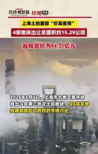 上海土拍重回“价高者得”   4宗地块出让总面积约15.29公顷