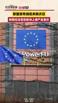 欧盟宣布加征关税次日 特斯拉决定在欧洲上调产品售价