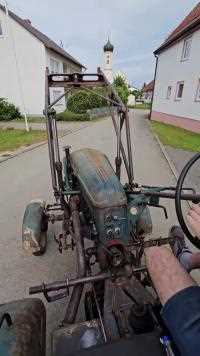1928年的Hanomag德国的单缸两冲程柴油拖拉机#古董拖拉机#单缸柴油机#单缸拖拉机#农机视频#老式农机