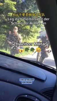 永远不要惹瑞士军队 #瑞士 #军队 #德语