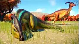 你听过恐龙的声音吗？原来副栉龙的声音是这样！史前巨兽恐龙世界侏罗纪世界三