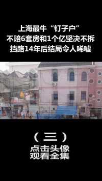 上海最牛钉子户，不赔6套房和1个亿坚决不拆，占路14年后结局唏嘘 (3)