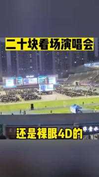 二十块钱看场演唱会还是裸眼的人间奇趣记录仪