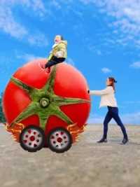 西红柿这样拍宝宝都笑了