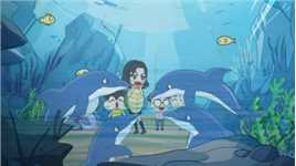 出大事啦！去海底世界家访，海豚竟然把老师当球玩！
