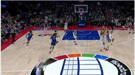 射程无限！库里运过半场直接出手logo三分