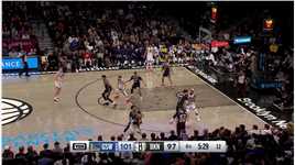 杀人诛心 库里面对篮网两员大将三分出手百步穿杨