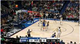 宣告正式回归！库里外线不作调整一击即中