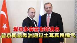 欧洲有救了，埃尔多安宣布好消息，普京同意欧洲通过土耳其用俄气