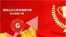 第16周中国游戏公众公司市值排行榜：网易4月跌幅达12.29%
