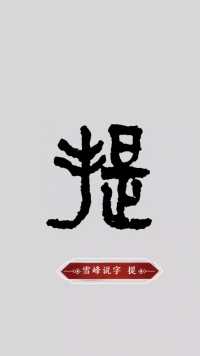 雪峰说字  提