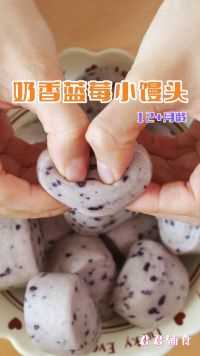 奶香蓝莓小馒头【宝宝辅食】