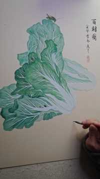 画一幅白菜锅锅图。