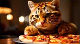 虎斑猫和披萨🍕