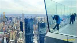 纽约100层的edge上俯瞰曼哈顿的美景