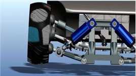 汽车悬架系统#机械设计 #三维机械动画 #机械传动 #机械 #悬架