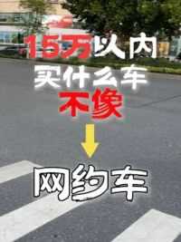 15万以内买什么车不像网约车 #买车 #选车指南 #混动车 #新能源