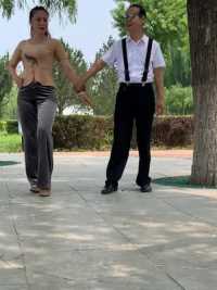 舞 #男女双人舞 #普通男 #室外健身 #普通女