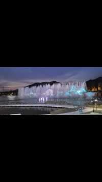 大美富阳，夜游亚运水上运动中心，音乐喷泉配水上美妙的画卷，现代科技👍👍👍