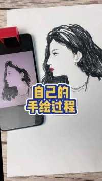 怎么画侧脸？你可以用传统方法，或者用科技方法，hahaha #画侧脸 #二次元绘画